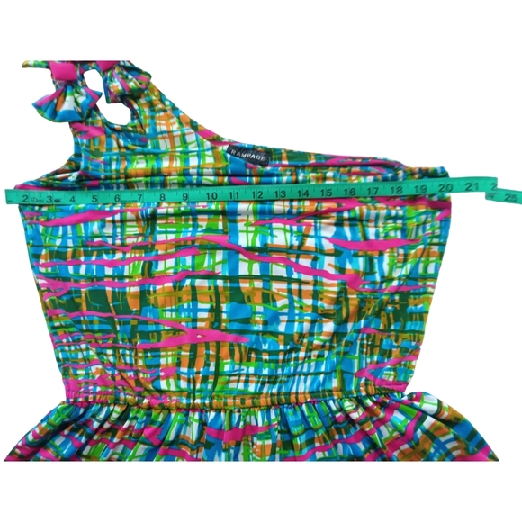 Rampage Multicolor One-Shoulder Tank Top - Picture 2 of 6